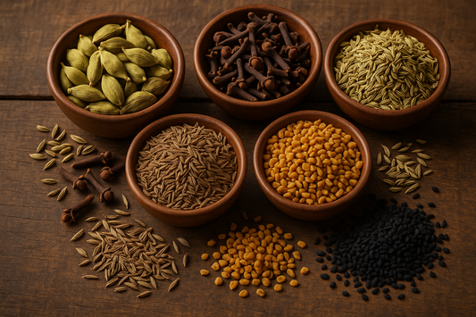 🌿 7 Indian Spices & Their Health Benefits – With Phoran Masala