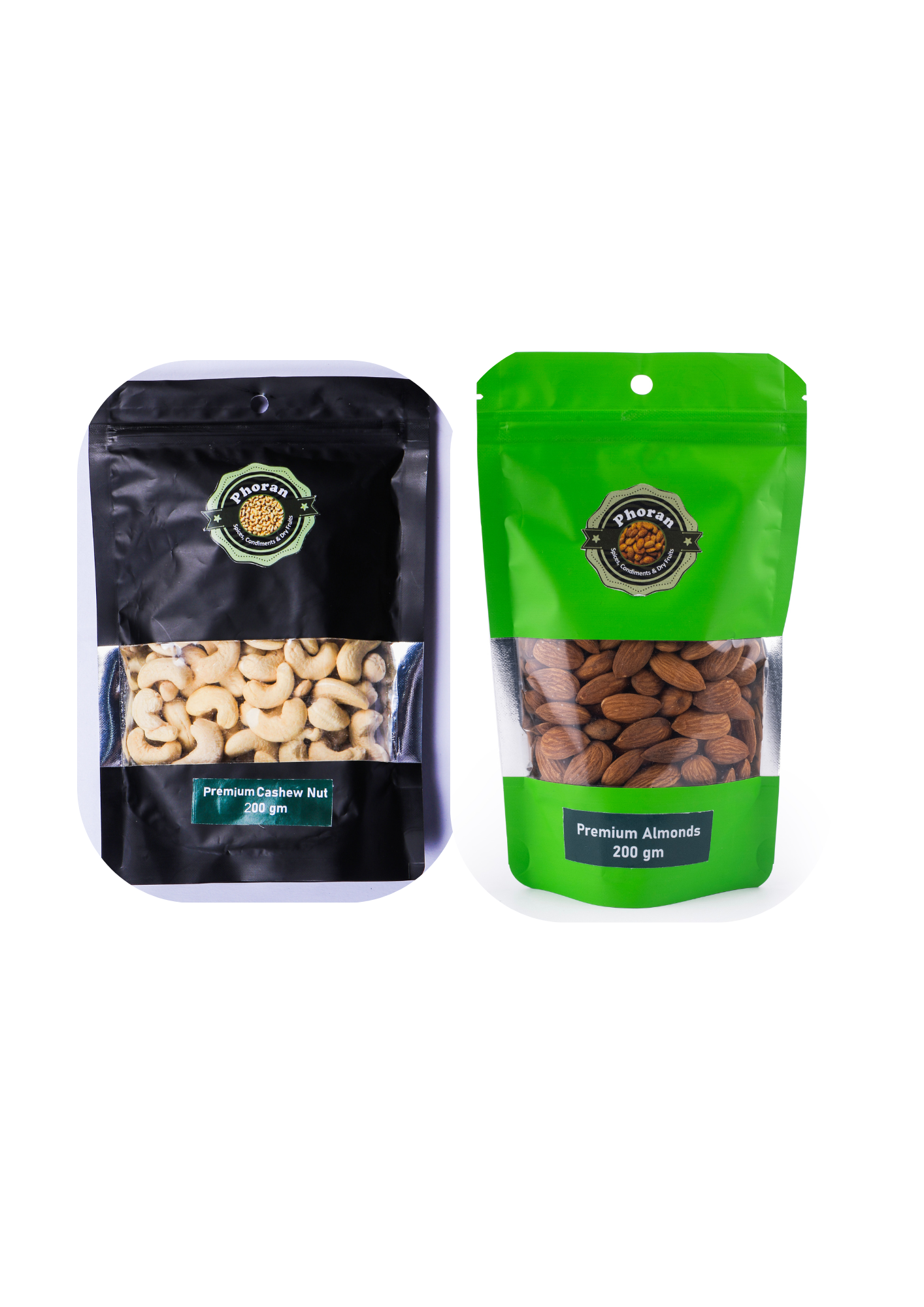 COMBO PACK 100 GM EACH ALMOND / CASHEW NUT