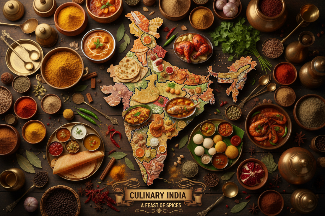 A Culinary Journey Through India: Regional Cuisines and Their Signature Spices