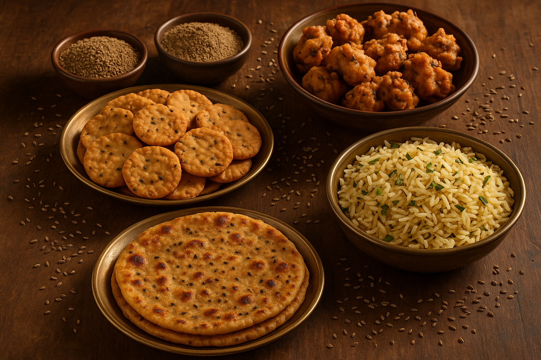 Aloo Paratha Recipe - Stuffed Potato Flatbread with Phoran Ajwain