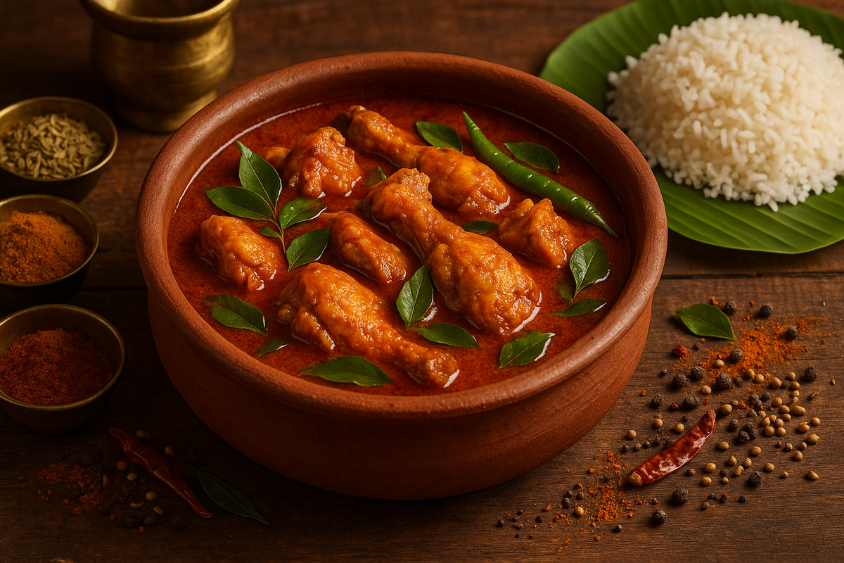 Authentic Andhra Chicken Curry Recipe with Phoran Masala - Spicy Telugu ...