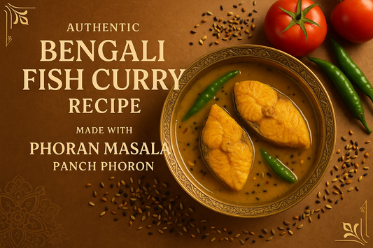 Traditional Bengali Fish Curry with Phoran Panch Phoron Mix