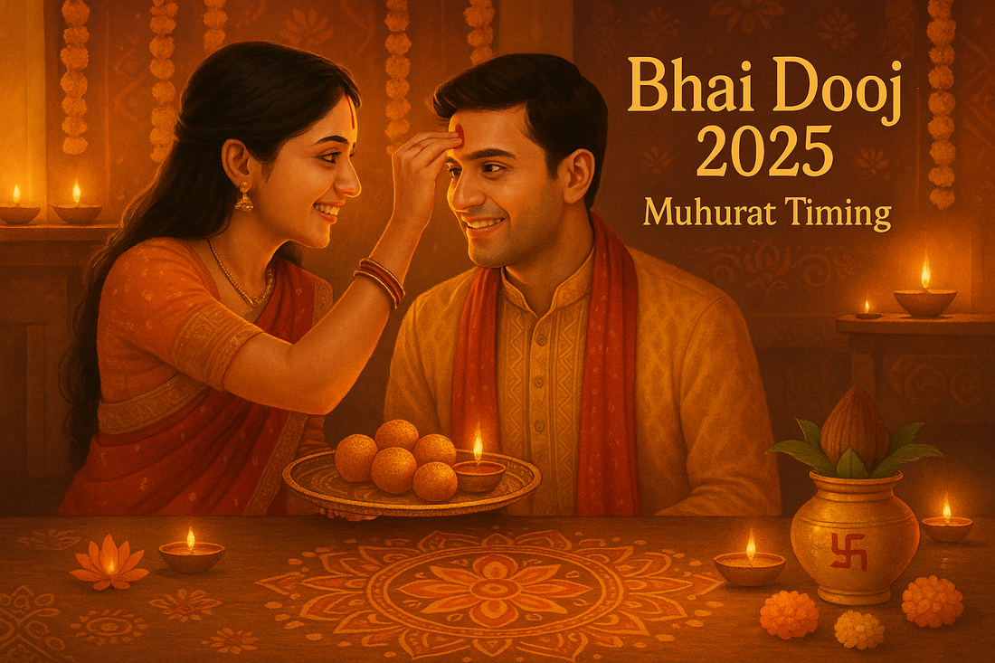 Bhai Dooj 2025 Muhurat: Brother-Sister Celebration Timing! 👫🪔