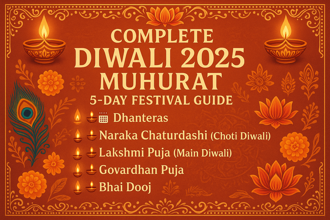 Complete Diwali 2025 Muhurat: 5-Day Festival Guide! 🪔📅