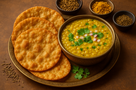 Authentic Dal Pakwan Recipe with Phoran Masala - Sindhi Breakfast Delight