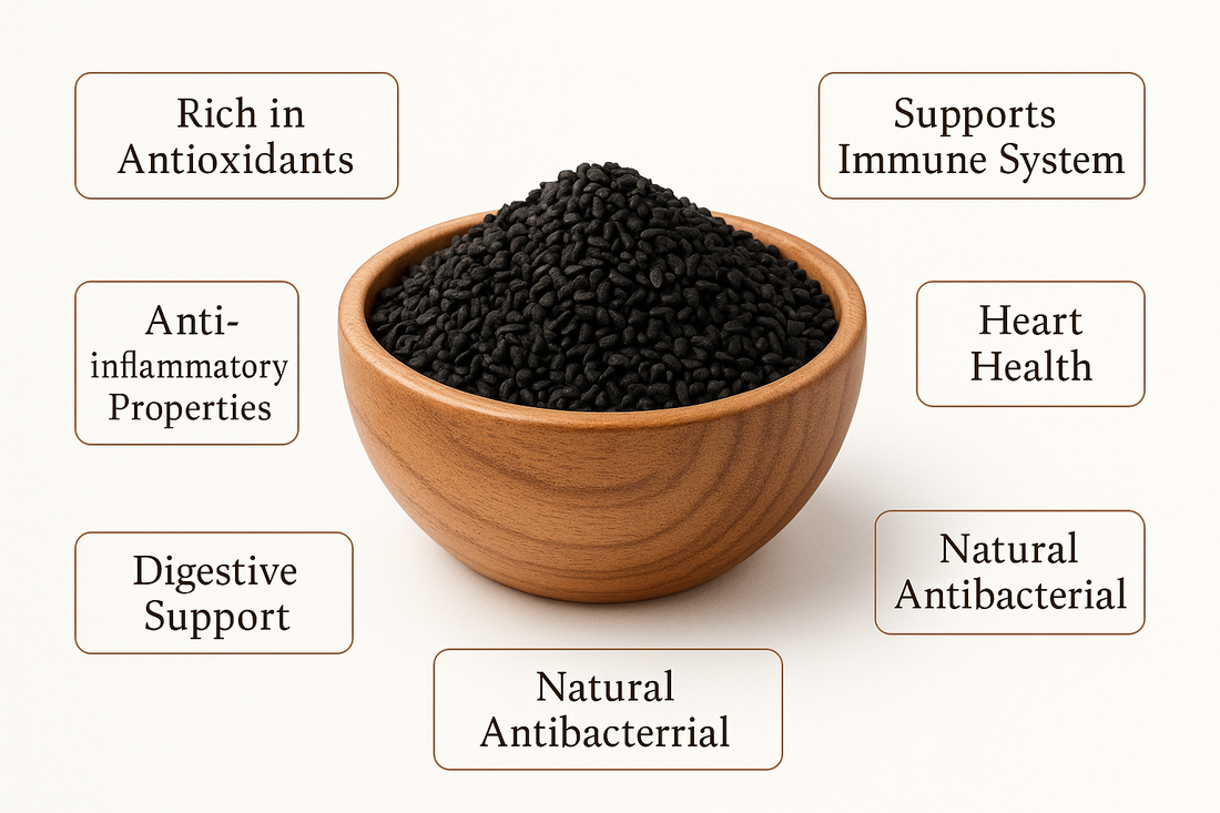🌿 The Health Benefits of Kalonji (Nigella Seeds)