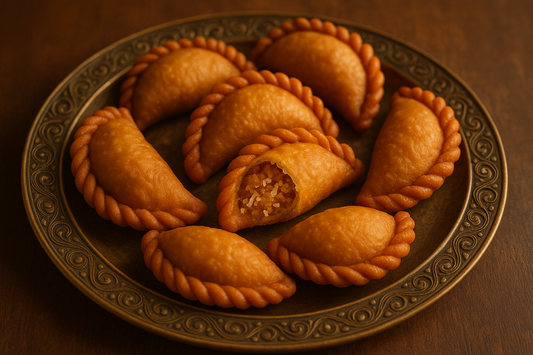 Traditional Karanji Recipe with Phoran Masala - Festive Sweet Delight
