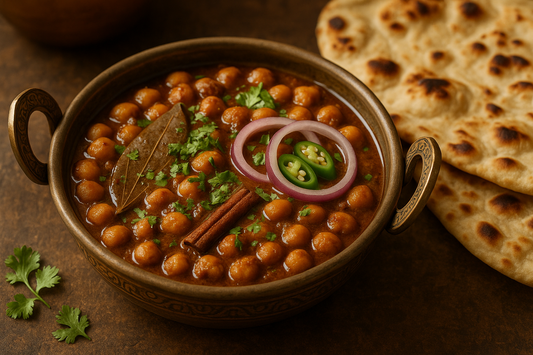 Pindi Chole Masala: The Authentic Rawalpindi-Style Chickpea Curry with Phoran Masala Spices