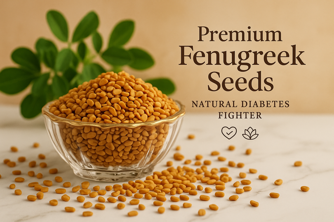 Fenugreek seeds (methi) for diabetes - natural blood sugar control guide with Phoran Masala