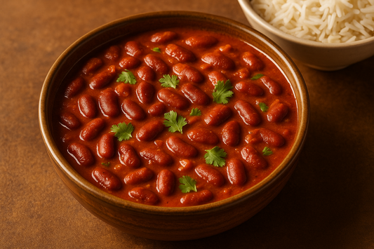 Creamy Punjabi Rajma with Complete Phoran Masala Spice Collection