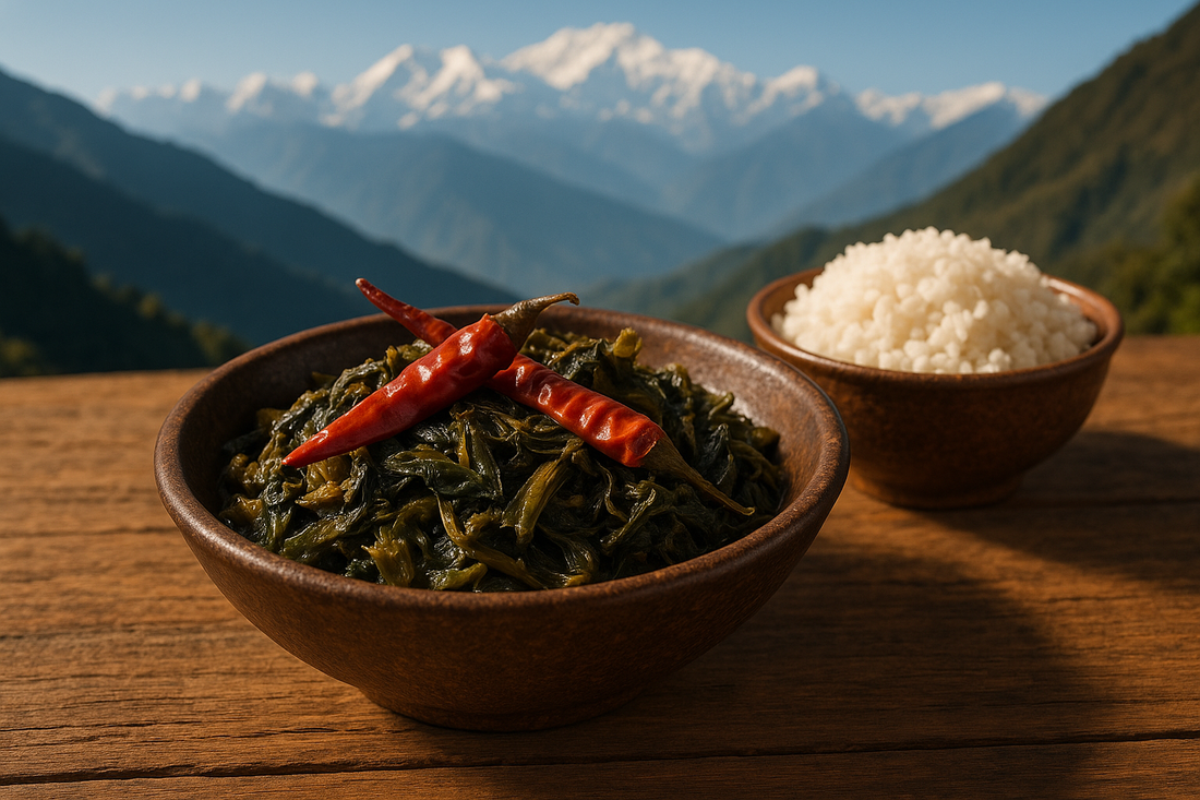 Fermented Sikkim Gundruk Soup with Phoran Premium Garam Masala