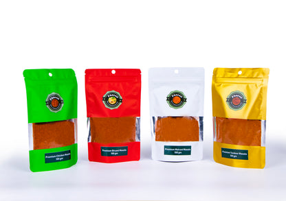 200 GM Phoran Chicken Masala / Biryani Masala / Malvani Masala / Tandoori Masala - 50 gm Each