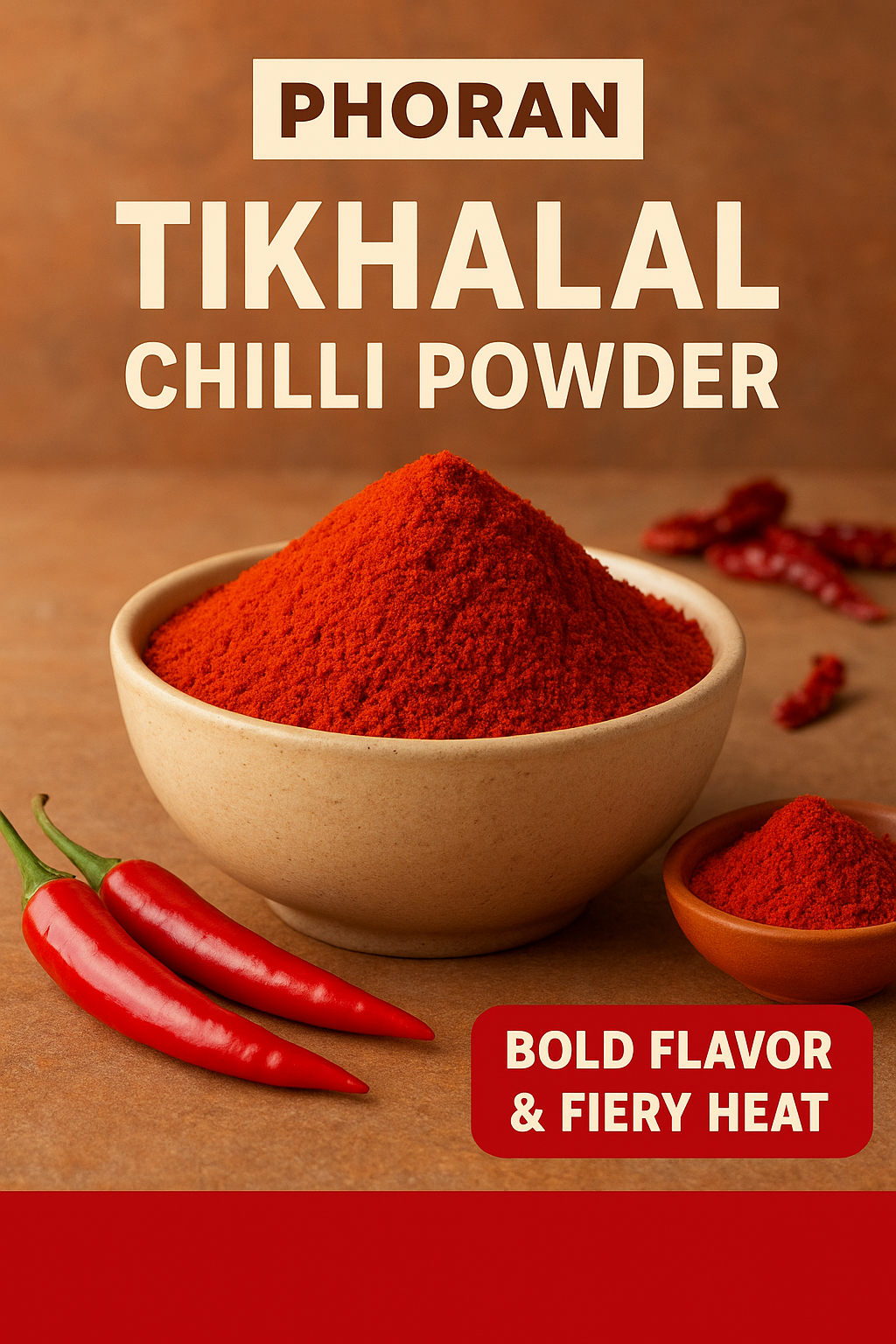 Phoran TikhaLal Chilli Powder – Bold Flavor & Fiery Heat