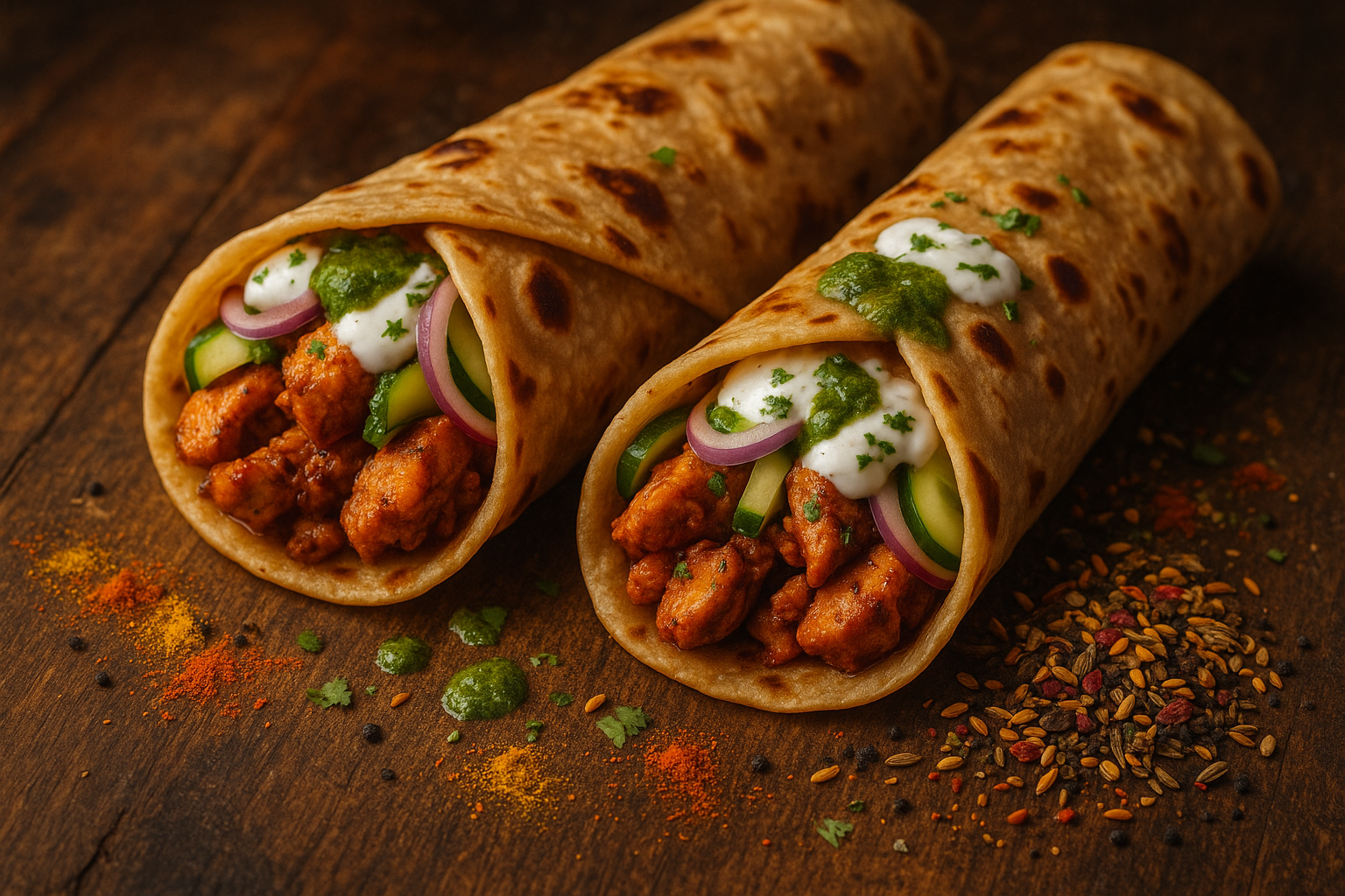 Chicken Roll Recipe: Street-Style Delicious Wraps with Phoran Masala