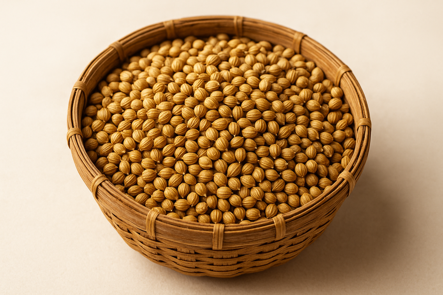 dhaniya seeds in tokri