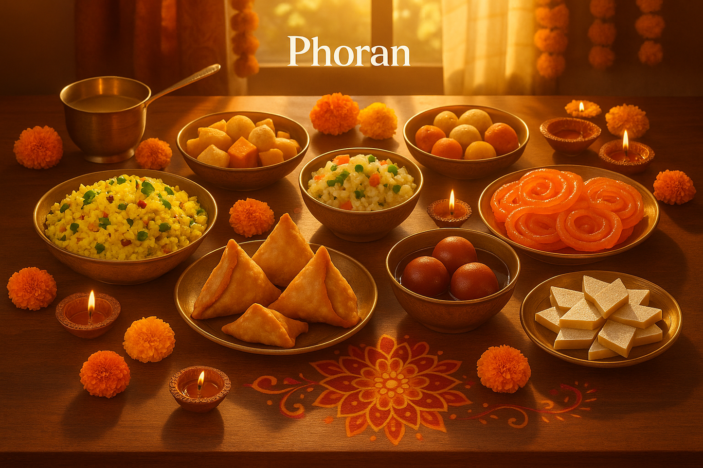Diwali 2025 Morning Muhurat: Breakfast & Sweet Dishes! 🌅🍬 Phoran Brand