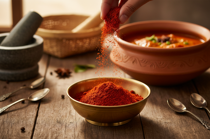 Kashmiri Red Chilli Powder cooking scene