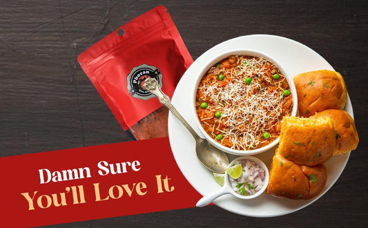 Cheese Pav Bhaji in Plate Loving it