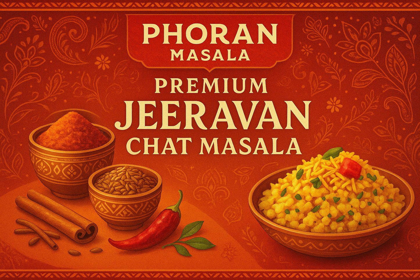Phoran Masala Premium Jeeravan Chat Masala Banner