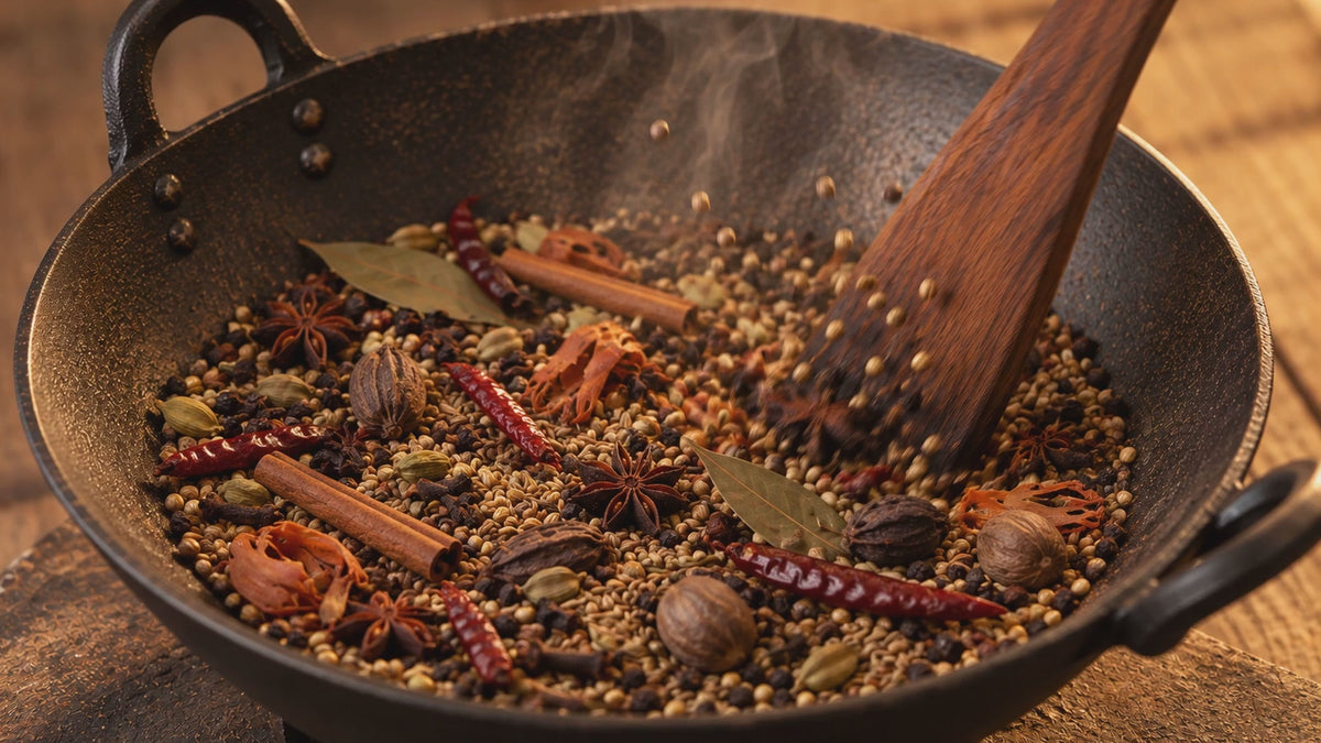 Load video: Farm → spice → roasting → pounding → packing