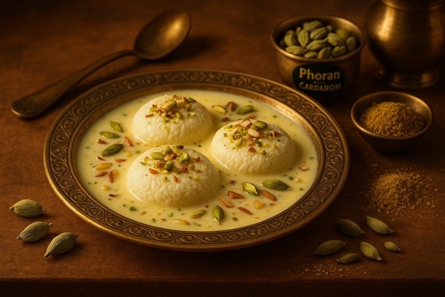 Rasmalai Recipe: Divine Bengali Sweet with Aromatic Phoran cardamom