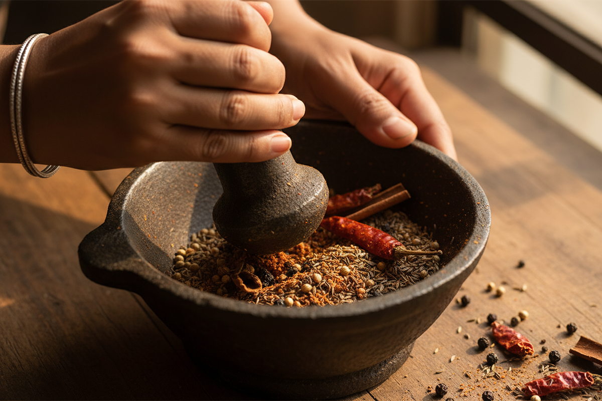 Traditional Iron Pounding Process